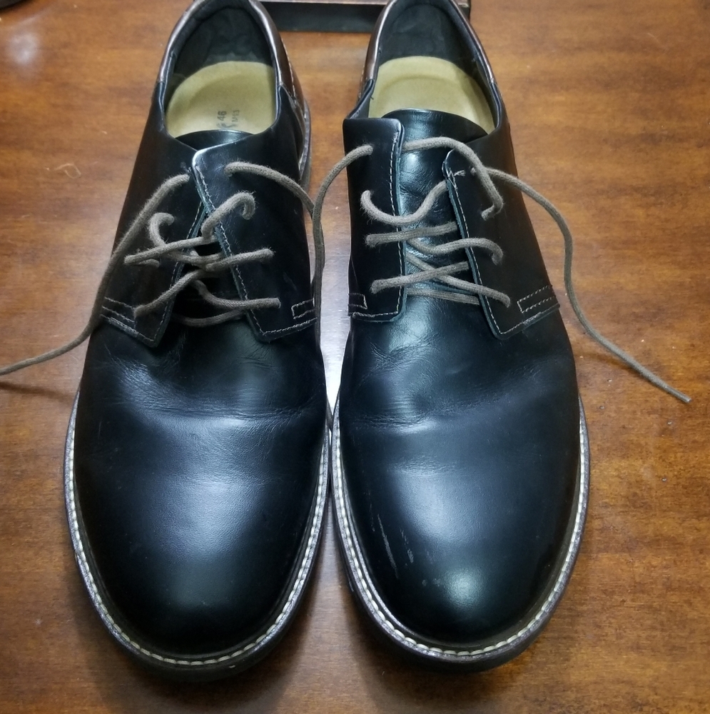 Men's Naot chief Black Leather Dress Shoes sz.46 made in Israel